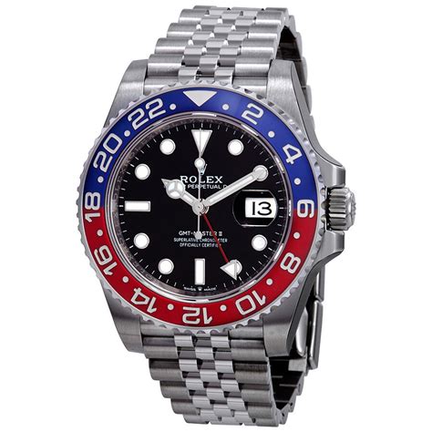 rolex with red white and blue wristband|Rolex pepsi gmt 2020.